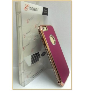 EMAAN - Luxury Diamond Crystal Rhinestone Bling Hard Case Cover For Apple iPhone 6 4.7" - PINK COLOR